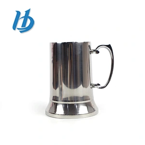 Wholesale Pewter Stainless Steel Tankard,450ml Beer Tankard From China Manufacture stainless steel barrel mugs