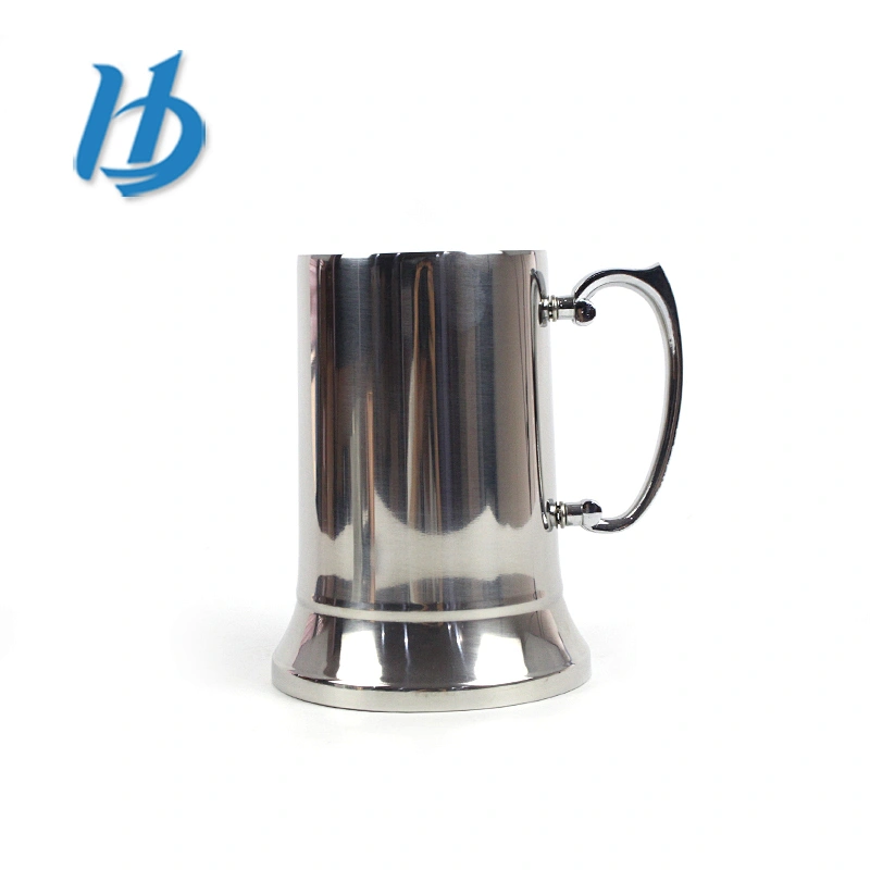 Wholesale Pewter Stainless Steel Tankard,450ml Beer Tankard From China Manufacture stainless steel barrel mugs