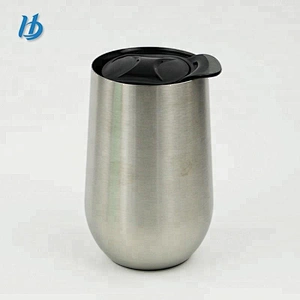 China new products 18oz insulated wine glass double wall stainless steel mug wine red glasses with lid