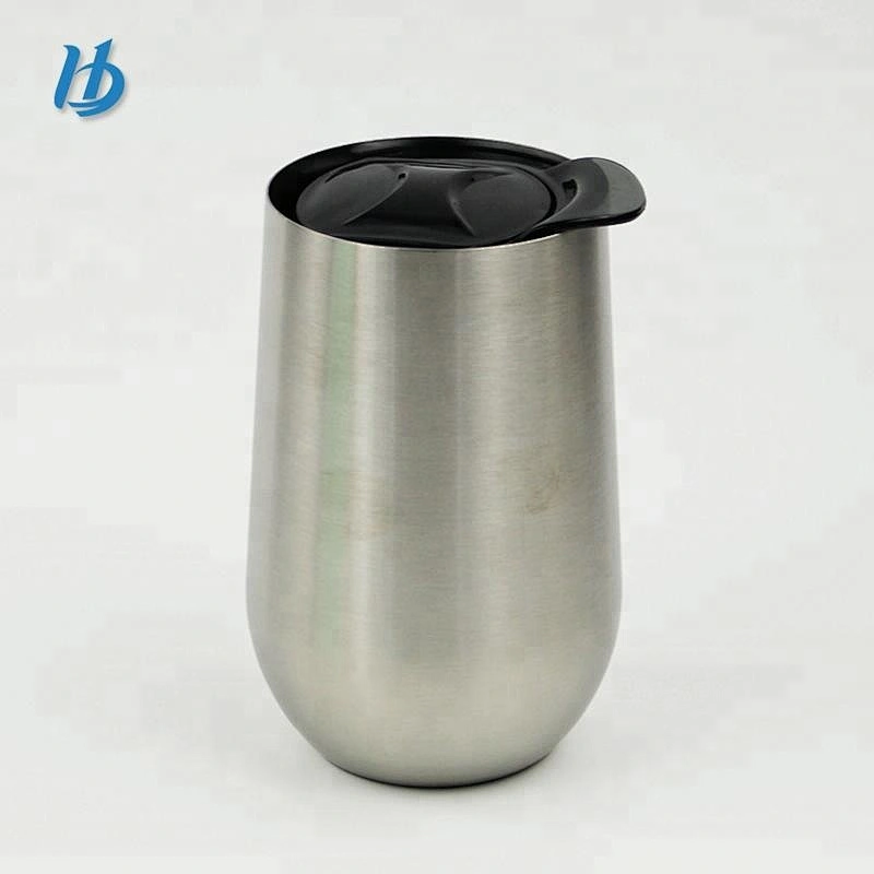 China new products 18oz insulated wine glass double wall stainless steel mug wine red glasses with lid