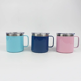 Double Wall Stainless Steel Spray Painted Coffee Mug