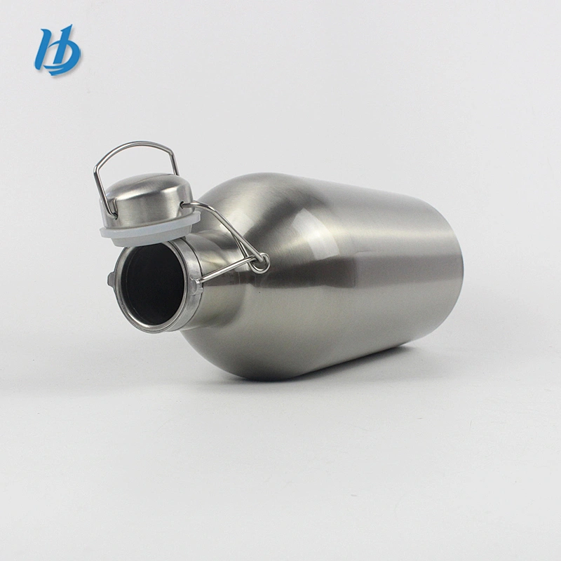 hot selling high quality 18/8 mini keg stainless steel flip cap beer growler 32oz/64oz bottle tumblers