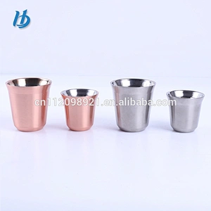 Factory OEM BPA Free 304 Stainless Steel Beer mug 60ml/150ml Mug For Gift Custom