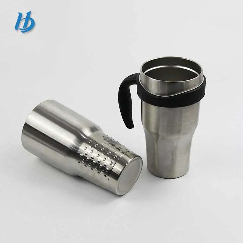 Wholesale stainless steel double wall powder coated tumbler cup with straw mug tumbler cups candle mugs