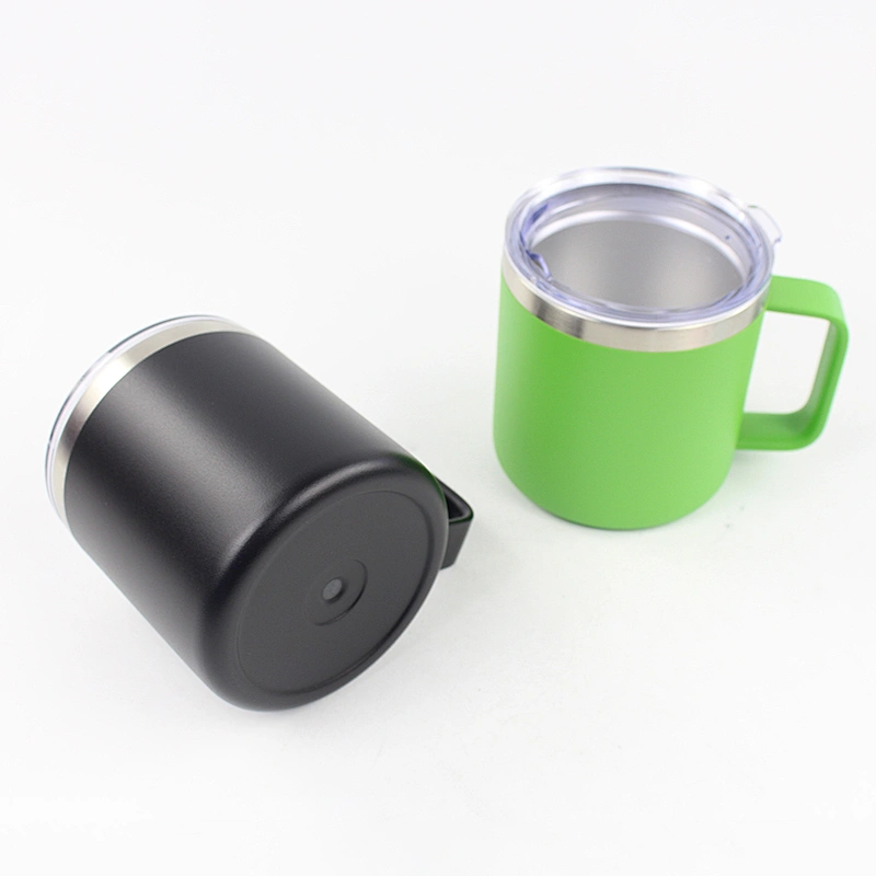 Amazon hot selling Insulated Beer Mug customized logo print enamel beer coffee mug, metal steel sublimation mugs