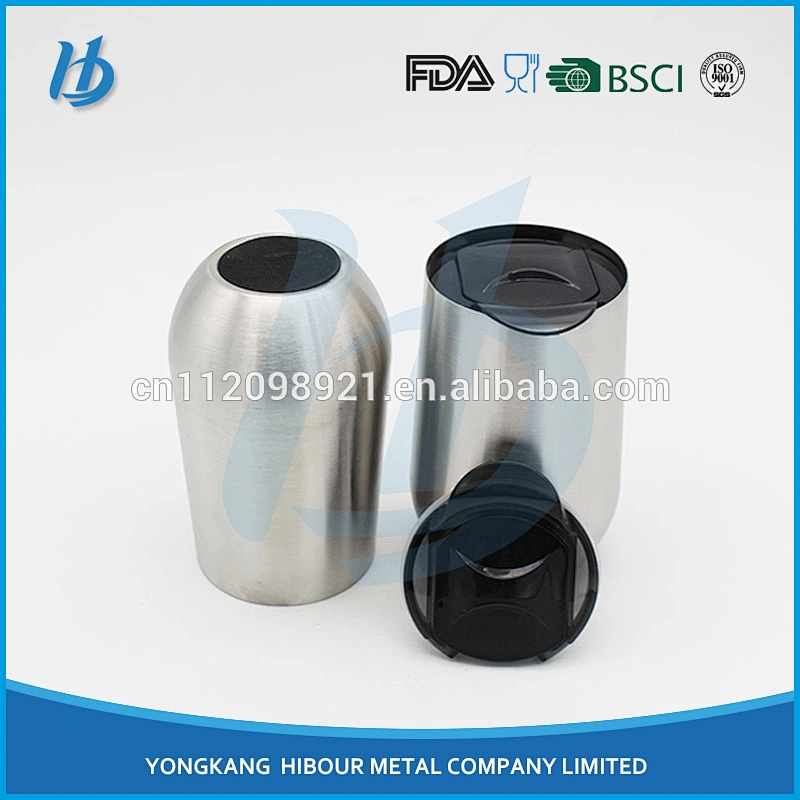 Stemless Stainless Steel Wine Glasses with Lid - 16 Oz Outdoor Shatterproof Camping Tumbler Glass Metal Cups - Double Wall