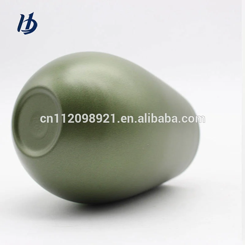 Hot selling Wholesale in bulk Coffee cups car double wall stainless steel egg shape cheap colored wine glasses