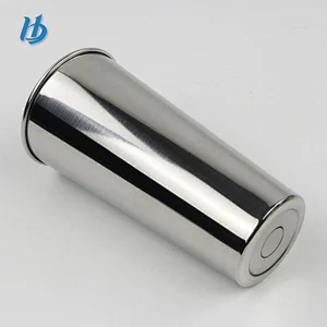Hibour Popular insulated 16oz silver color roll edge stainless steel beer mug