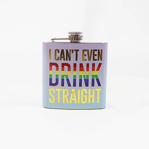 2017 new products stainless steel unique hip flask with sports embossing pattern