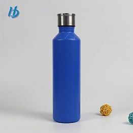 european style stainless steel vacuum bottle with customized color stemless vacuum sport drinking bottle