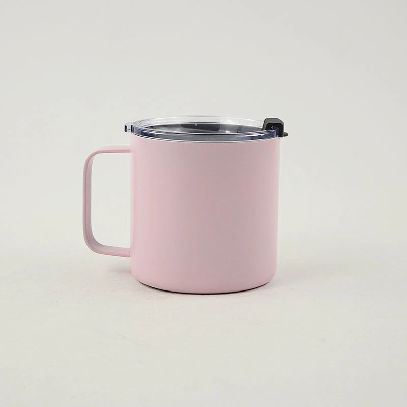 14oz Stainless Steel Insulated Coffee Mug with Handle Double Wall Vacuum Mug with Lid