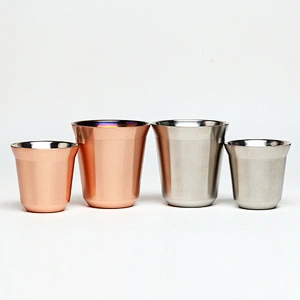 Hibour 18/8 stainless steel cute printed coffee mug