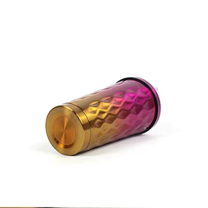 Double wall stainless steel stackable coffee mug/cup stainless steel coffee cup with straw
