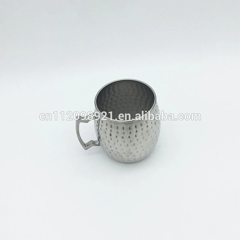 Fashionable Copper Metal Nickel Plated Beer Mug,Copper Plated Tankard With Brass Handle Moscow Mule Mug