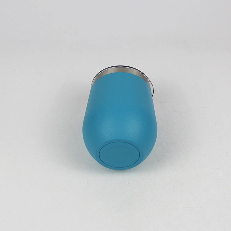Fashionable customized stainless steel stemless wine tumbler 12oz reusable mug glass  short wine glass