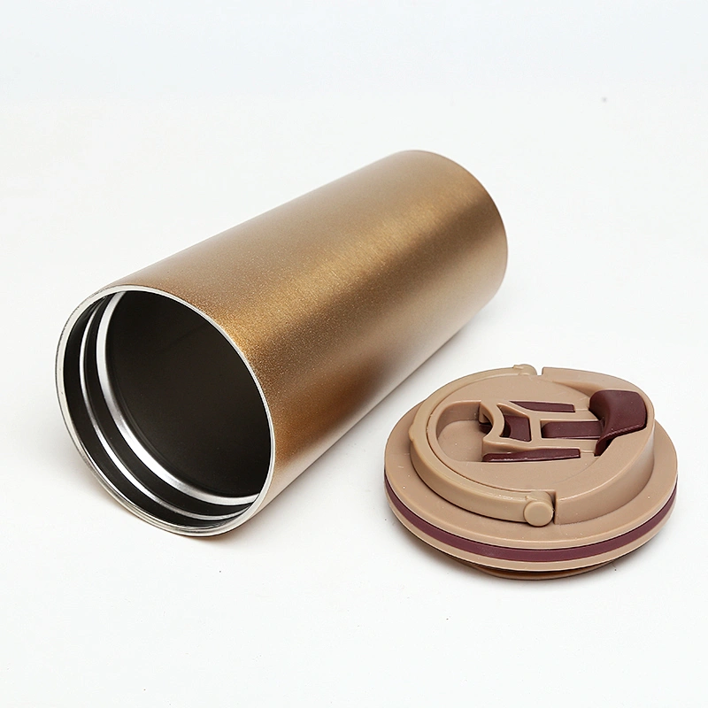 wholesale stainless steel coffee cups double wall disposable cup with handle