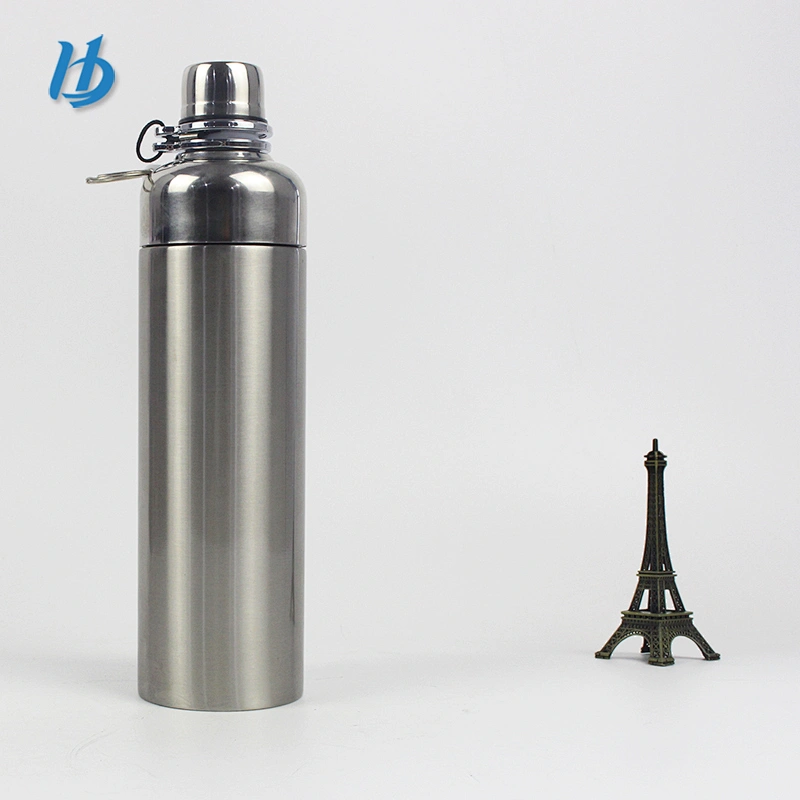 Manufacture double wall stainless steel insulated flask water thermos bottle vacuum flask with handle