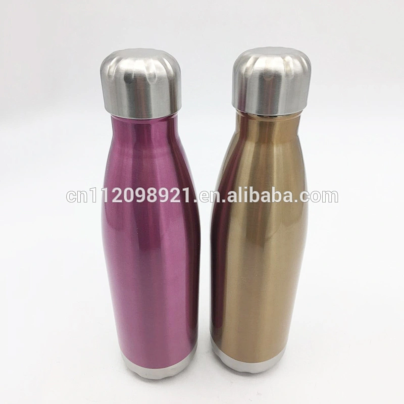 2017 Eco-friendly travel stainless steel cola bottle stainless steel water bottle with spray paint bottle