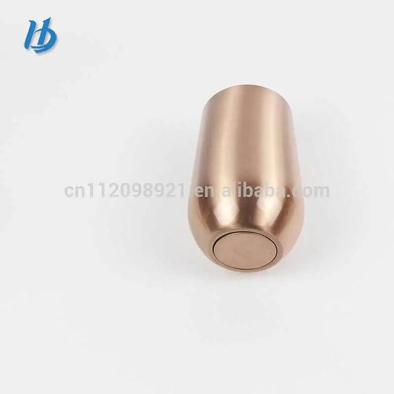 2018 copper plated custom wine glass,double wall stainless steel wine glass tumbler wholesale