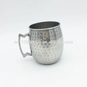 Fashionable Copper Metal Nickel Plated Beer Mug,Copper Plated Tankard With Brass Handle Moscow Mule Mug