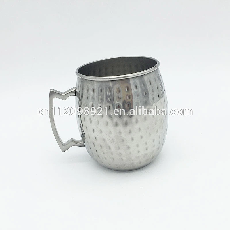 Fashionable Copper Metal Nickel Plated Beer Mug,Copper Plated Tankard With Brass Handle Moscow Mule Mug