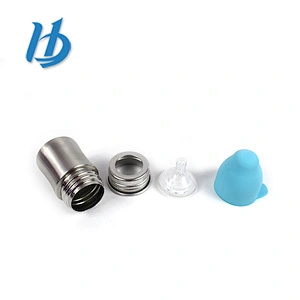 Hibour Factory price 18/8 stainless steel single wall mini baby feeding bottle