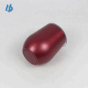 Yongkang wholesale double wall bling cup with lid ,12 oz steel insulated wine glass tumbler