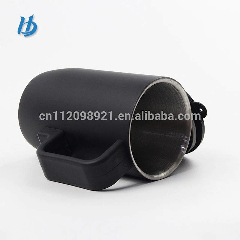 2018 fashion design double wall cup,stainless steel double wall cup with lid and handle