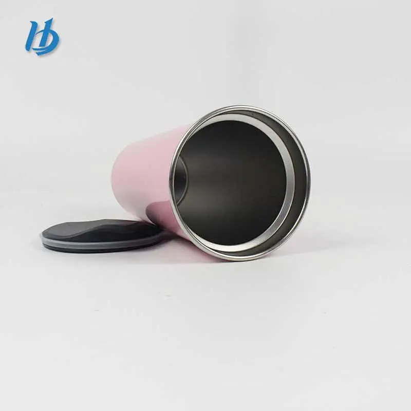 2017 factory direct sale double wall stainless steel vacuum 520ml coffee cup with lid