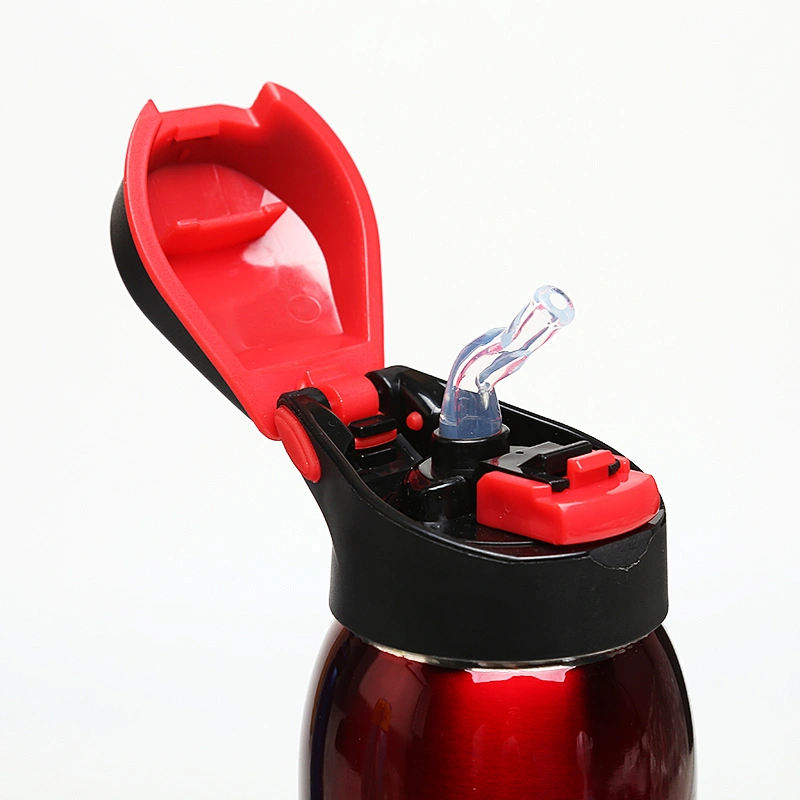 Hibour vacuum insulated  sports 18/8 stainless steel water bottle with suction cap