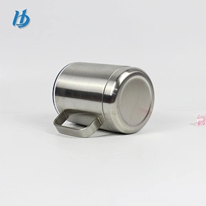 Personalized stainless steel color mug,metal double wall coffee mug