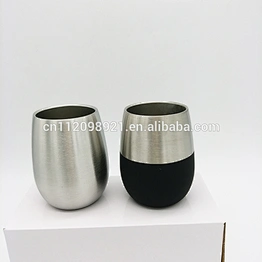 2017 Fashion Modern Innovations Stainless Steel Stemless Wine Glasses9 Oz Made of Unbreakable BPA Free