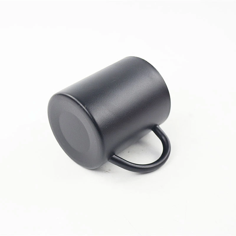wholesale High quality stainless steel simple office mugs with normal handle