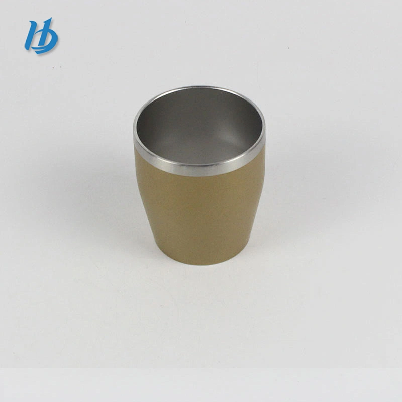 Attractive design stainless steel mug,300ml double wall coffee mug customized logo