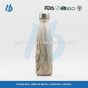 modern innovational 500ml cola shaped stainless steel vacuum flask bottle sport water bottle hot sale on amazon