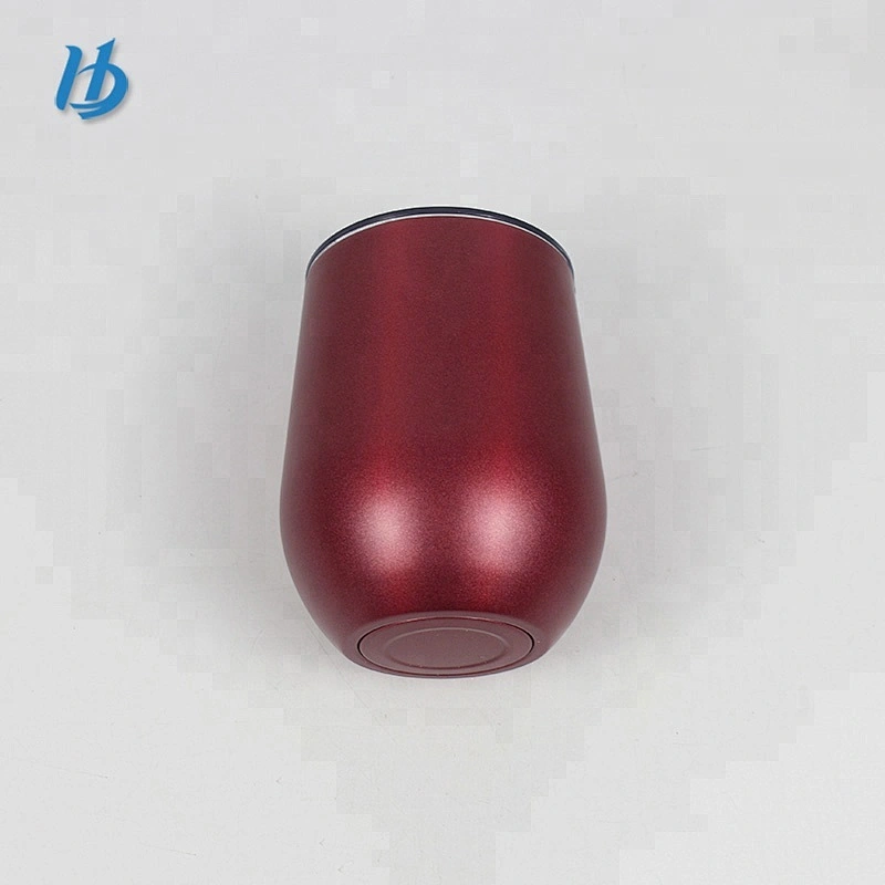 Yongkang wholesale double wall bling cup with lid ,12 oz steel insulated wine glass tumbler