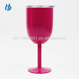 Premium Quality 13oz Double Wall Stainless Steel Goblet Red Wine Cups Decorations Custom Champagne Glass Cup