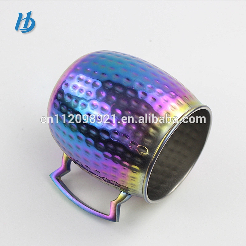 Factory price OEM 304 stainless steel electroplated mug hammer mug for gift