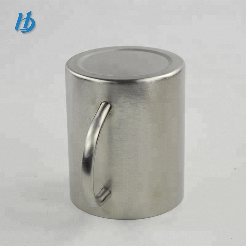 Fashion double wall stainless steel coffee mug with handle custom logo coffee mug