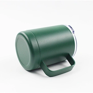 Factory wholesale carabiner mug metal steel vaccum mug 10oz stainless steel coffee mugs