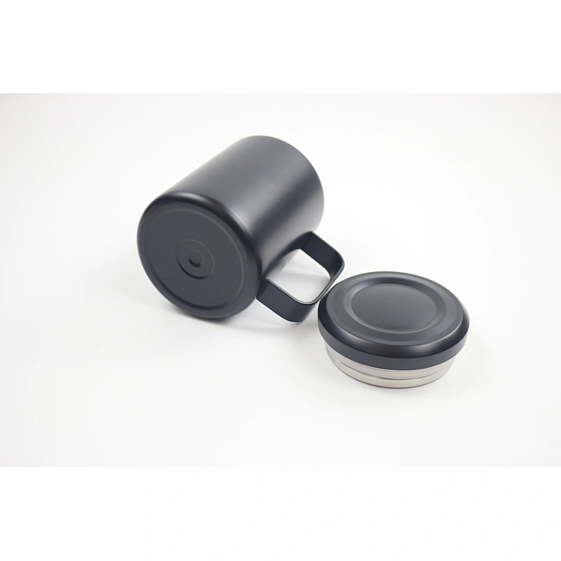 2019 new design double wall stainless steel vacuum insulated mug with lid and handle