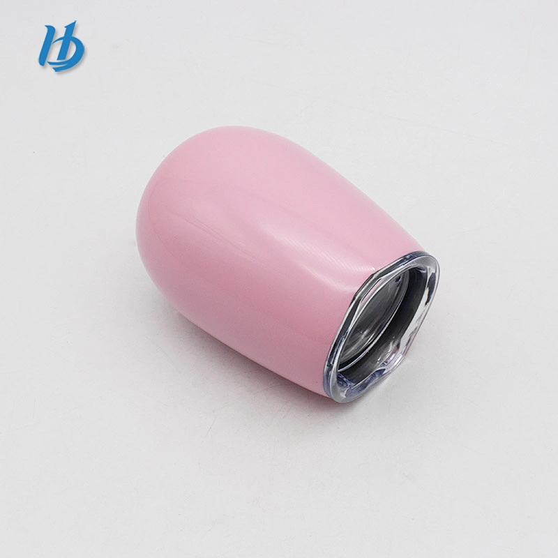 Hot Selling double wall stainless steel mug Egg Shaped Mug Cup Beer Wine Coffee Glass Drinkware Mugs With Lid