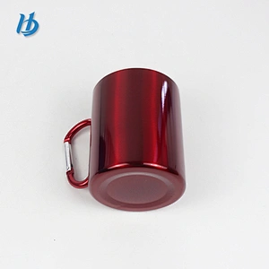 Hot sale camping mug stainless steel double wall coffee mug with carabiner handle