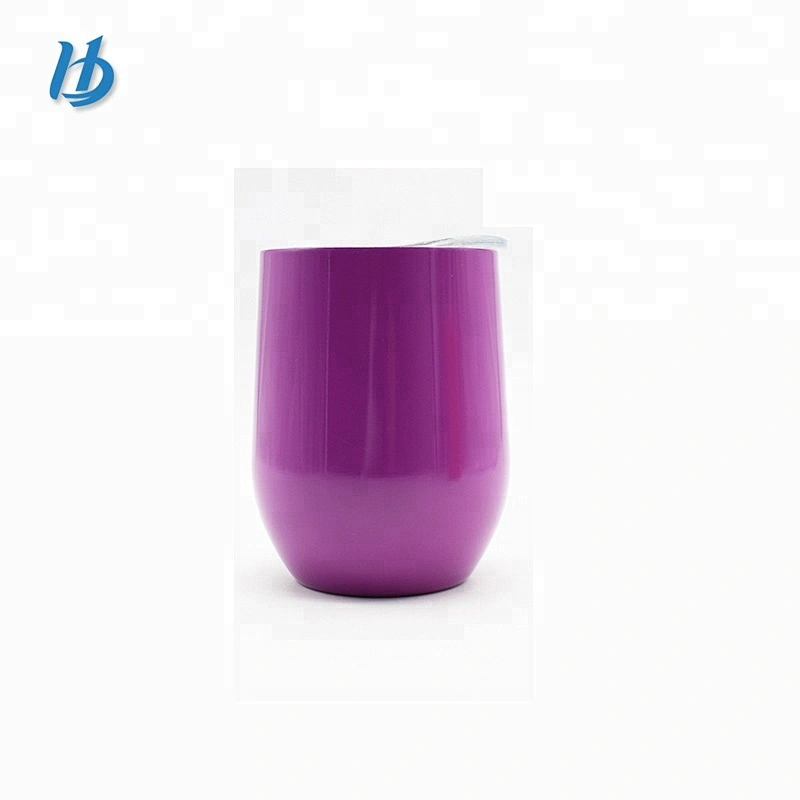 18/8 stainless steel stemless wine glass double wall drinking beer mug coffee cup with customized