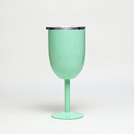 Double Wall Stainless Steel Stemless Wine Cups Glas Wine Glass beer mugs wine cup glass with sliding Lid