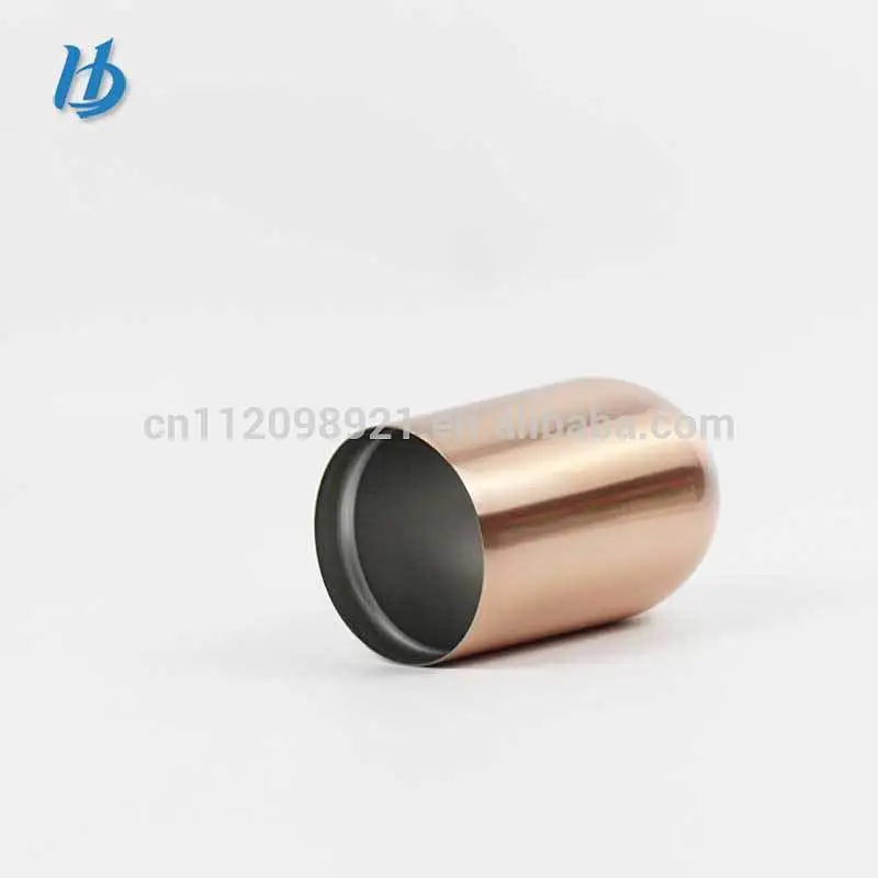 2018 copper plated custom wine glass,double wall stainless steel wine glass tumbler wholesale