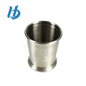 Factory industrial simple 304 stainless steel single wall mug without handle