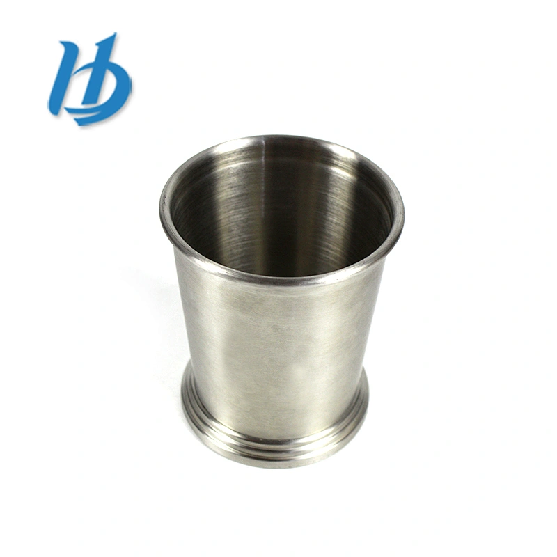 Factory industrial simple 304 stainless steel single wall mug without handle