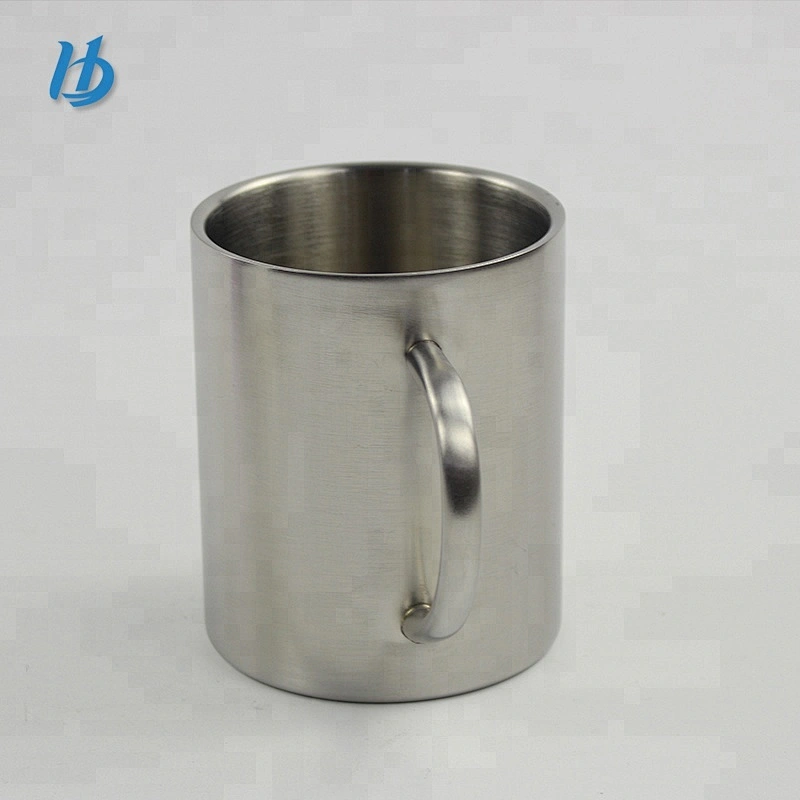 Fashion double wall stainless steel coffee mug with handle custom logo coffee mug