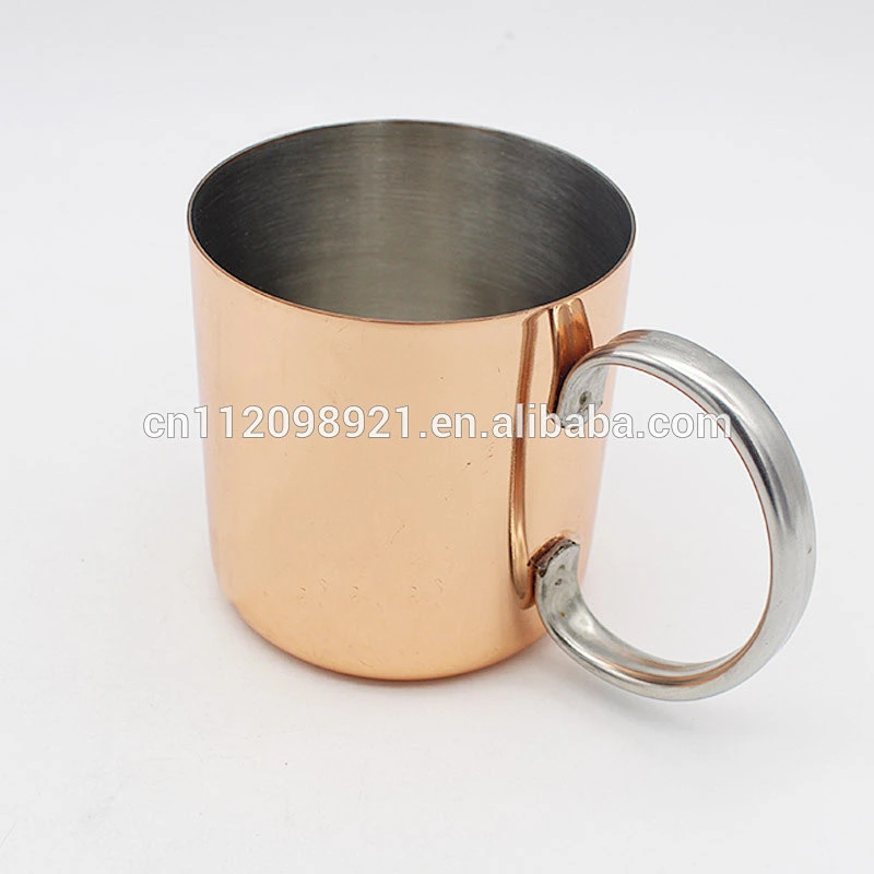 Popular wholesale stainless steel double wall insulated coffee mug copper plated mugs